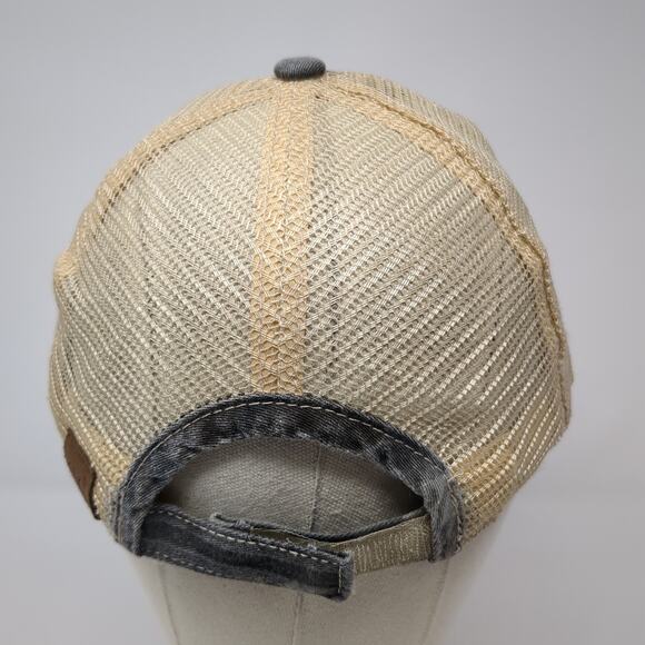 USA Flag Trucker Cap Multicolor One Size Adjustable Mesh Distressed Camouflage - Picture 6 of 10